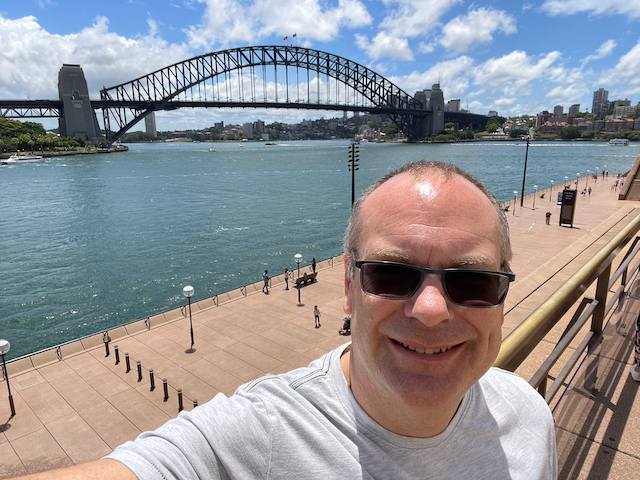 David at Sydney Harbour Bridge